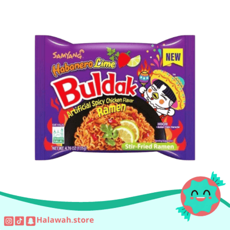 مكرونة رامين هابانيرو بالليمون نكهة الدجاج الحار حصري