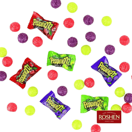 حلاوة حامضة بيبينيز بحشوة السيرب بالفواكه