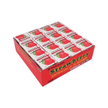 علبة لبان ياباني القديم الاصلي بالفراولة 48 حبة