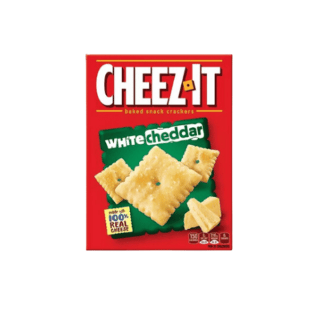 بسكوت شيزت بالجبنة الشيدر البيضاء وايت حصري مستورد 351 جم
