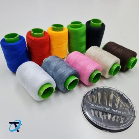 مجموعه خيوط ملونة \ و أبر