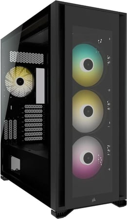 CORSAIR iCUE 7000X RGB Full-Tower ATX PC Case, Black كيس للكمبيوتر
