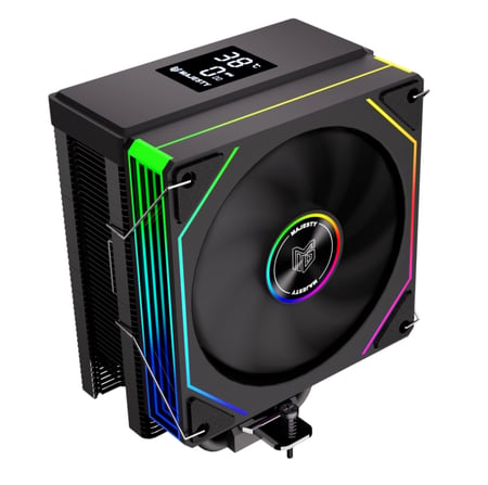 Majesty 6 Heat Pipes CPU Air Cooler with Digital Display Black