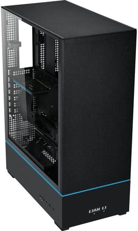 Lian-Li SUP01 RGB Tempered Glass ATX Small Tower Computer Case Black كيس للكمبيوتر