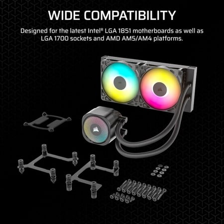 CORSAIR Nautilus 240 RS ARGB Liquid CPU Cooler مبرد مائي