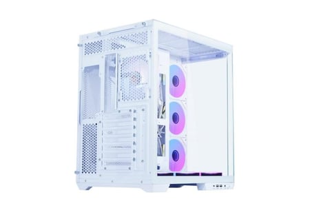 EGEIRA CASE VISION 7 Fans ARGB - White كيس كمبيوتر ابيض