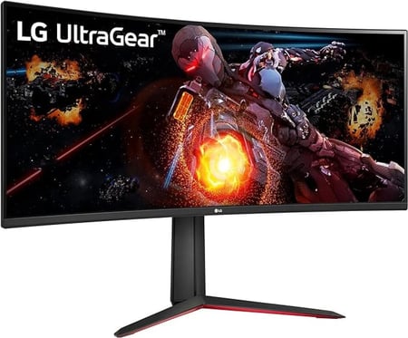 شاشة ال جي 34GP63A-B UltraGear للألعاب منحنية 34 بوصة QHD 4K, أسود