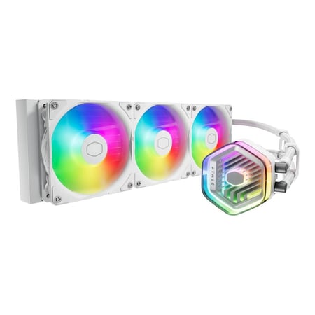 Cooler Master MasterLiquid 360 Atmos White ARGB AIO Liquid Cooler