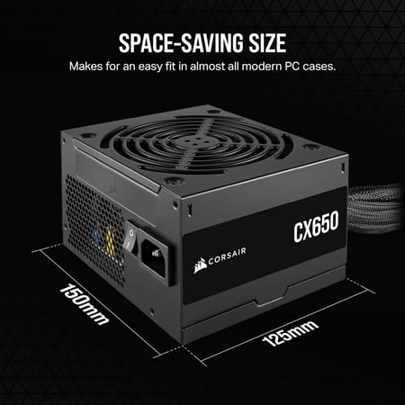 CORSAIR CX650 80 PLUS Bronze 650W ATX Power Supply