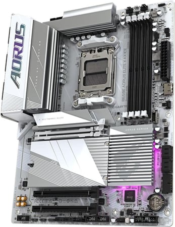 GIGABYTE B650E AORUS Elite X AX ICE AM5 LGA 1718 AMD B650 ATX Motherboard