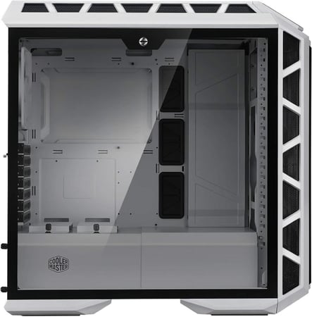 Cooler Master MasterCase H500P Mesh White ARGB Airflow ATX Mid-Tower with Dual Fans