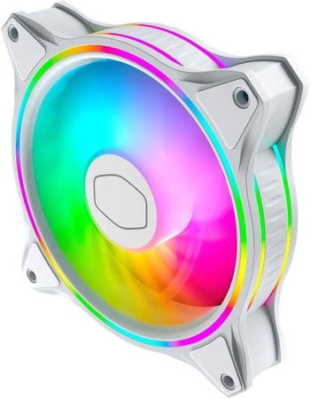 Cooler Master MasterFan MF120 Halo White Edition Duo-Ring Addressable RGB 120mm Fan
