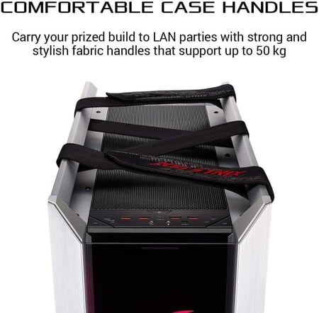 ASUS ROG Strix Helios GX601 White Edition RGB Mid-Tower Computer Case كيس للكمبيوتر