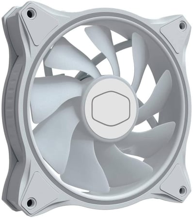 Cooler Master MasterFan MF120 Halo White Edition Duo-Ring Addressable RGB 120mm Fan