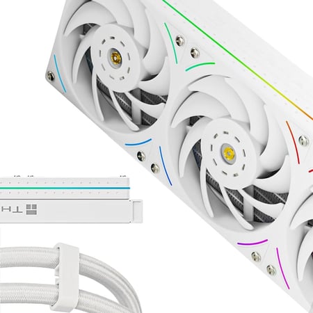 Thermalright Trofeo Vision 360 ARGB – AIO Liquid CPU Cooler, 6.86" LCD Display (White)
