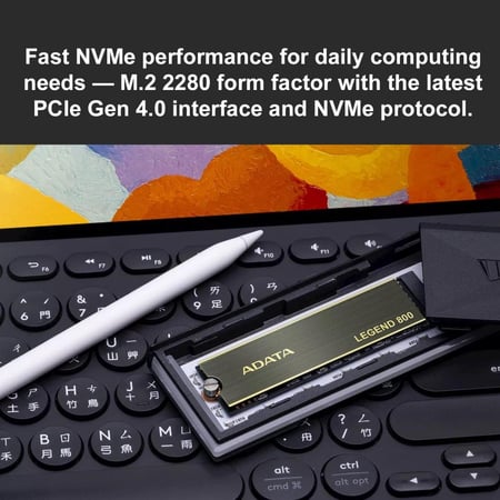 ADATA LEGEND 800 PCIe 1TB Gen4 x4 M.2 2280 Solid State Drive هاردسك