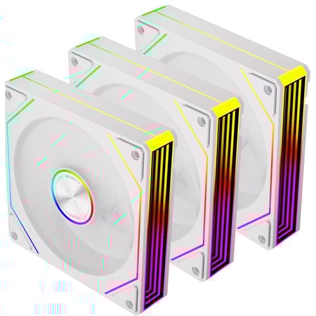 Majesty Infinity Cooling Fan – 3x120mm ARGB Fans (White)