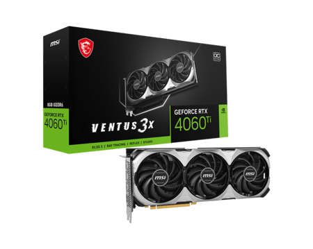 GeForce RTX™ 4060 Ti VENTUS 3X 8G OC Graphics Card كرت شاشة
