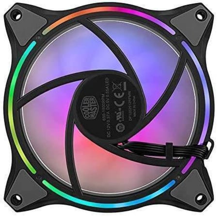 COOLER MASTER MASTERFAN MF120 HALO DUO-RING ADDRESSABLE RGB LIGHTING 120MM