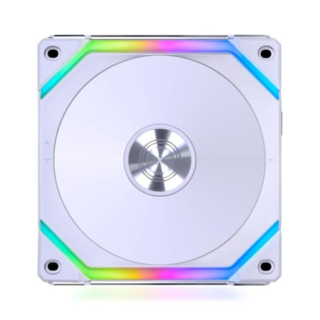 Lian Li UNI Fan SL120 V2 RGB White Triple Pack with Controller مراوح ليان لي 3 ابيض