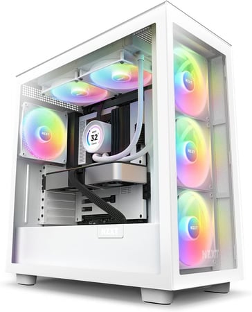 Kraken Elite 280RGB 280mm AIO Liquid Cooler with LCD Display and RGB Fans White مبرد مائي