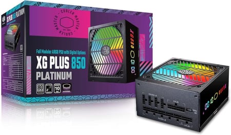 Cooler Master XG850 Plus Platinum Power Supply Unit (UK) -850W ARGB Fan