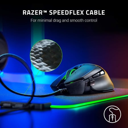 Razer Basilisk V2 Wired Gaming Mouse with 11 Programmable Buttons