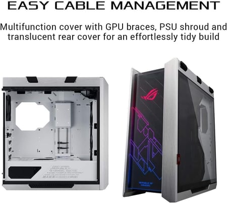 ASUS ROG Strix Helios GX601 White Edition RGB Mid-Tower Computer Case كيس للكمبيوتر