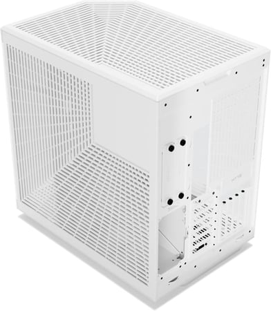 HYTE Y70 Touch Infinite Dual Chamber ATX Mid Tower Modern Aesthetic Case with Integrated 2.5K LCD Touchscreen - Snow White