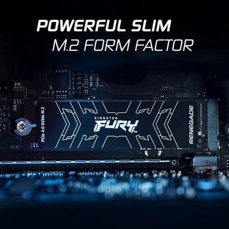 Kingston FURY Renegade 2TB PCIe Gen 4.0 NVMe M.2 Internal Gaming SSD | Up to 7300 MB/s | Graphene Heat Spreader | 3D TLC NAND | Works with PS5 | SFYRD/2000G, Solid State Drive