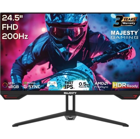 شاشة Majesty MAS1 251K03 24 5 بوصة 1920 1080 IPS 210Hz أسود