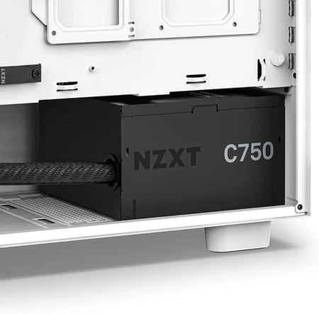 NZXT C750 750 Watts, 80 Plus Bronze Certified Non-Modular Black Power Supply باور سبلاي