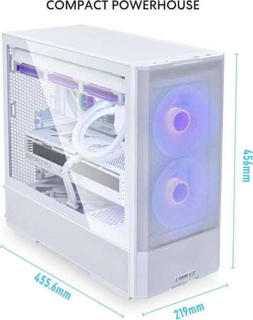 Lian Li LANCOOL 207RW white ليان لي صندوق كمبيوتر العاب 207