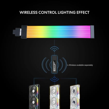 ليان لي كيبل تمديد طاقة لاسلكي 16 دبوس من ستريمر - RGB قابل للعنونة مع تحكم - 12 شريط LED - وحدة لاسلكية غير متضمنة؛ مطلوب للاستخدام PW16-121W