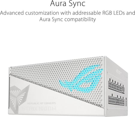 ASUS ROG Strix 1000W Gold Aura White Edition PSU باور سبلاي