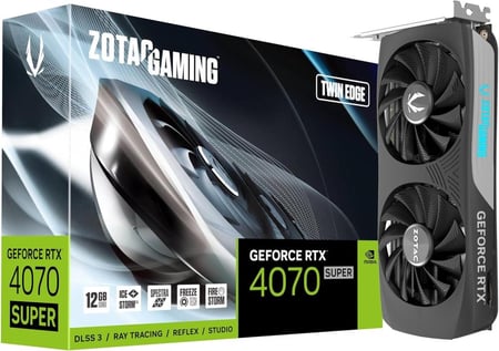 ZOTAC GAMING GeForce RTX 4070 SUPER Twin Edge Graphics Card