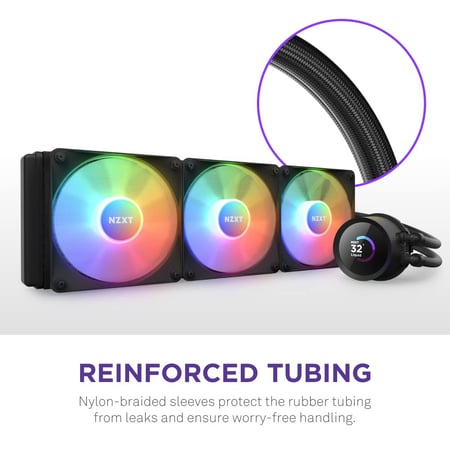 Kraken 360 RGB 360mm AIO Liquid Cooler with LCD Display and RGB Fans Matte Black