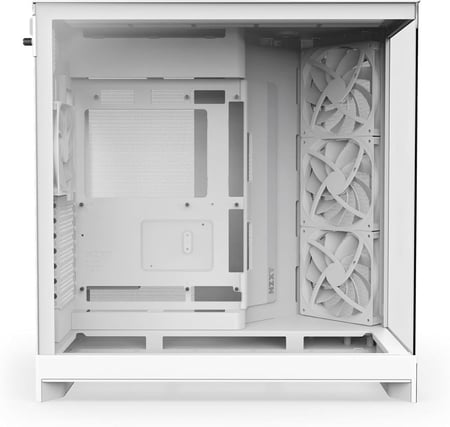 nzxt H9 Flow 2025 كيس كمبيوتر ابيض