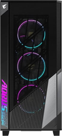 GIGABYTE AORUS C500 Glass - Black Mid Tower PC Gaming Case كيس للكمبيوتر