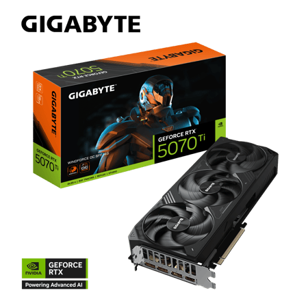 GeForce RTX™ 5070 Ti WINDFORCE OC SFF 16G كرت شاشة