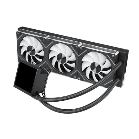 Thermo Raptor RT360 – مبرد مائي AIO مع شاشة 4 بوصة قابلة للبرمجة (أسود)