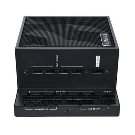 LIAN LI EDGE L-Shape Design Fully Mod : Power Supply 850W 80+ Platinum - ATX 3.1 - Black باور سبلاي