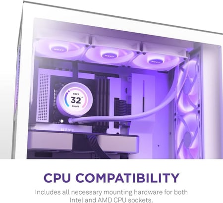 Kraken Elite 360 RGB 360mm AIO Liquid Cooler with LCD Display and RGB Fans ً white