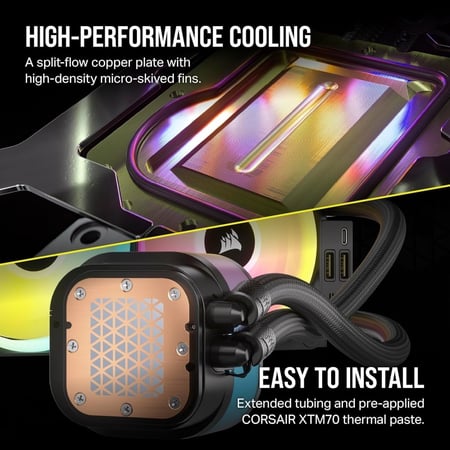 CORSAIR iCUE Link H150i RGB Liquid CPU Cooler مبرد مائي
