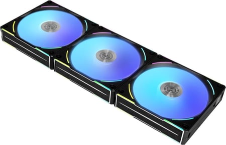 Lian Li UNI Fan AL120V2 120mm Triple Pack Black with Controller مراوح ليان لي