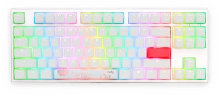 Ducky One 2 Mini Pure White TKL 75% RGB كيبورد العاب