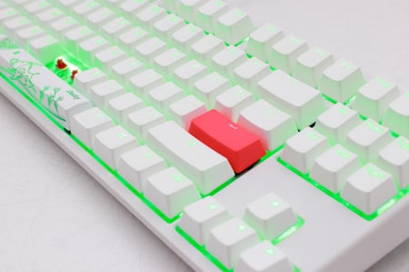Ducky One 2 Mini Pure White TKL 75% RGB كيبورد العاب