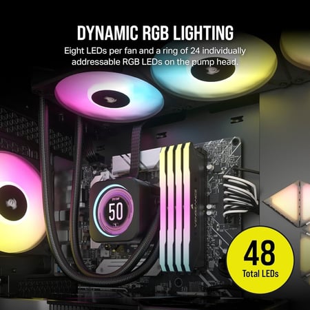Corsair iCUE H150i Elite LCD XT Liquid CPU Cooler مبرد مائي