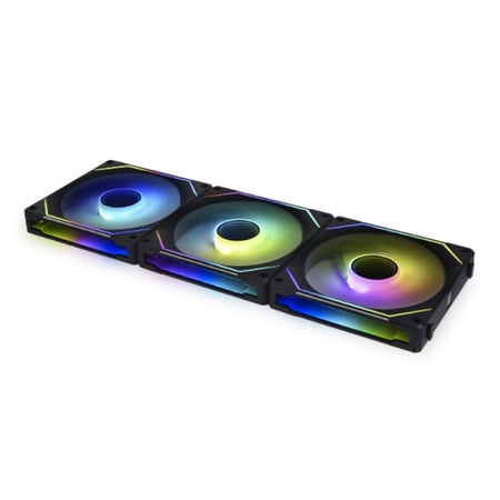 Lian Li UNI FAN SL-INFINITY 120 RGB Triple Pack Black with controller مراوح ليان لي