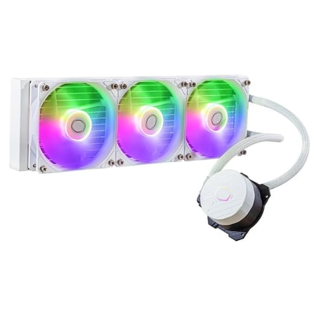 Cooler Master MasterLiquid 360L Core 360mm ARGB Sync Close-Loop AIO Liquid Cooler -White